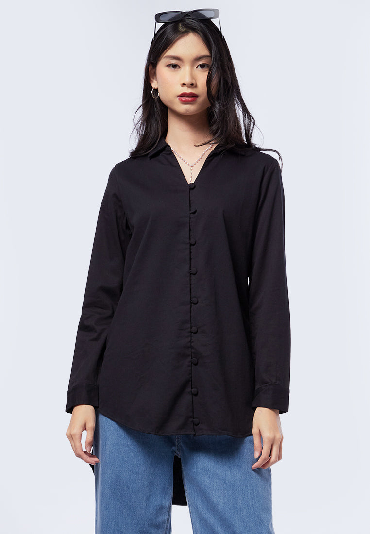 Long Sleeve Tunic with Button