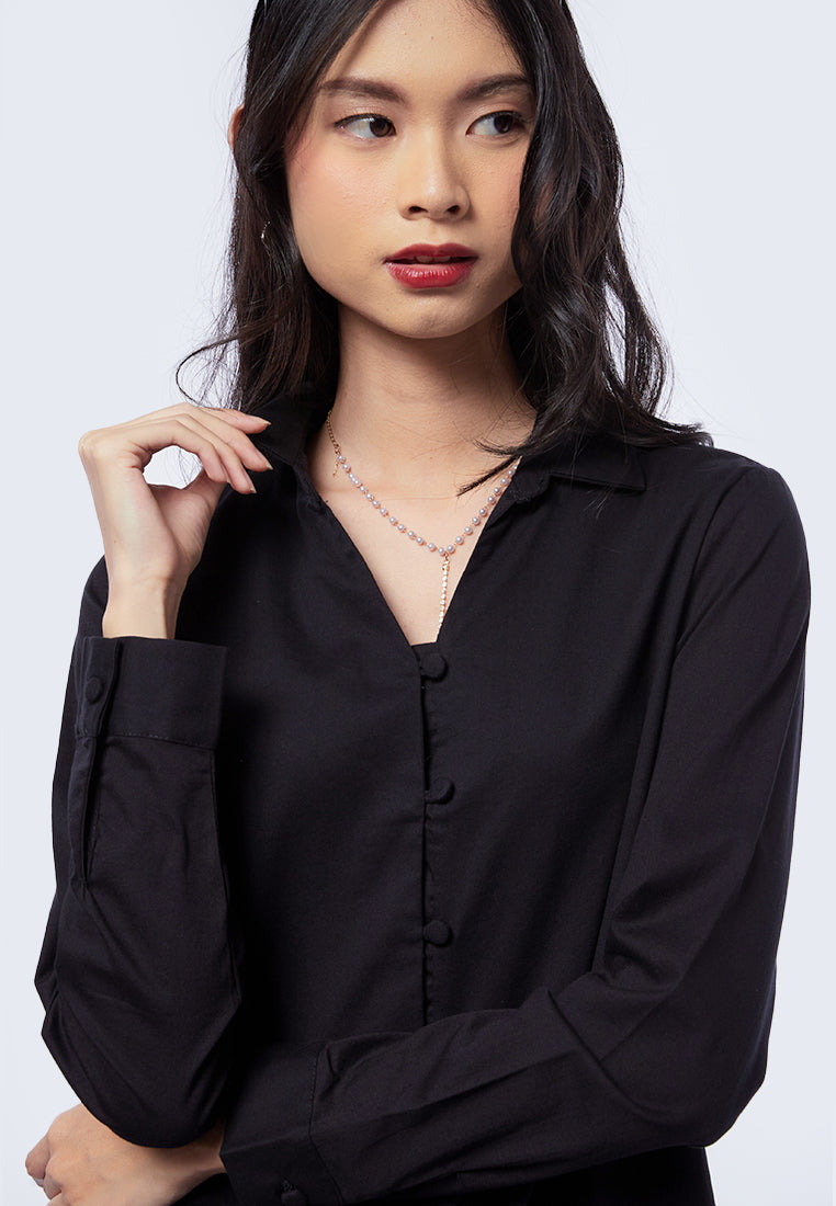 Long Sleeve Tunic with Button