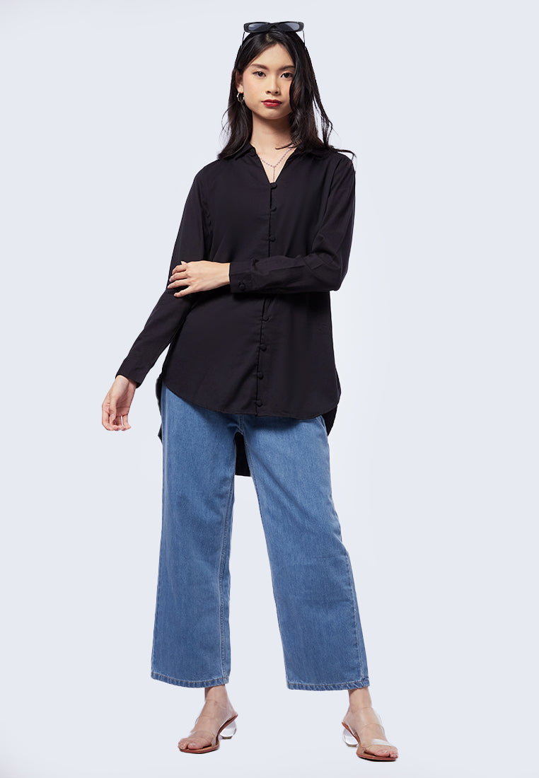 Long Sleeve Tunic with Button