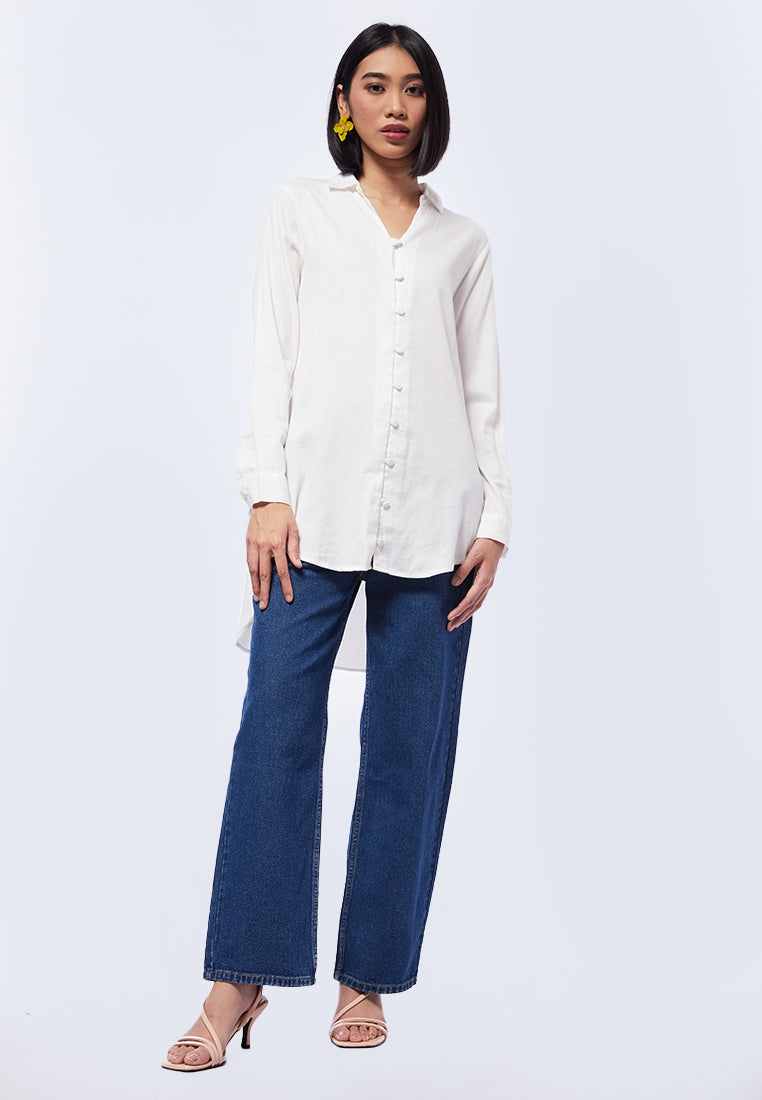 Long Sleeve Tunic with Button