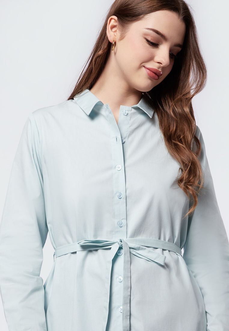 Belted Tunic with Back Slit Details