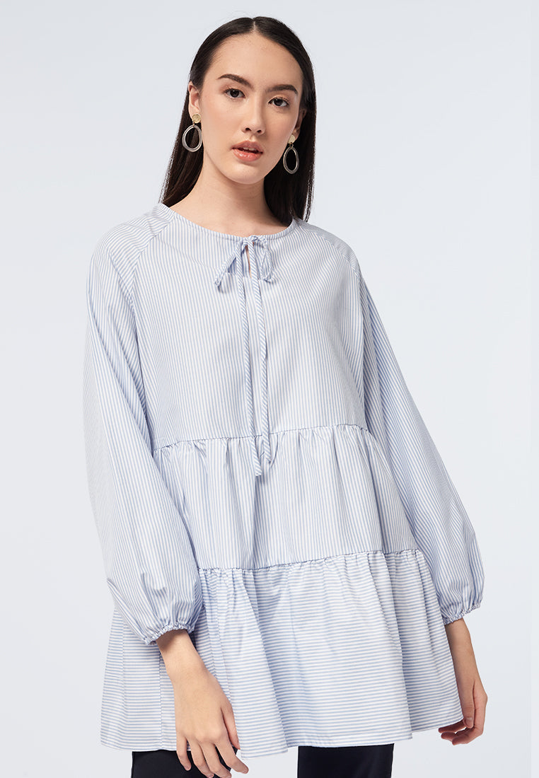 Long Sleeve Striped Tunic