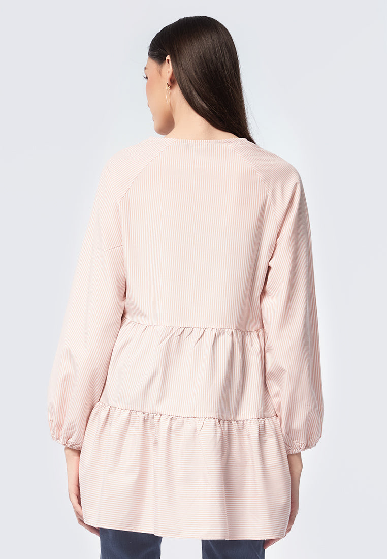 Long Sleeve Striped Tunic