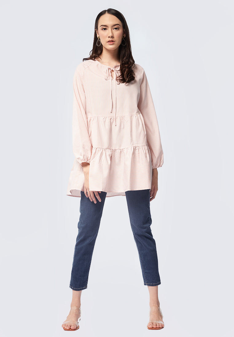 Long Sleeve Striped Tunic