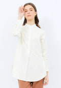 Long Sleeve Tunic with Stand Collar