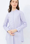 Long Sleeve Tunic with Stand Collar