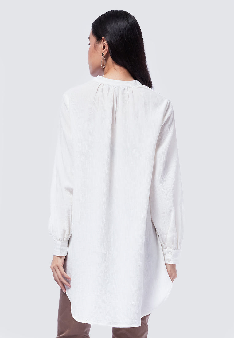 V-Neck Long Sleeve Tunic