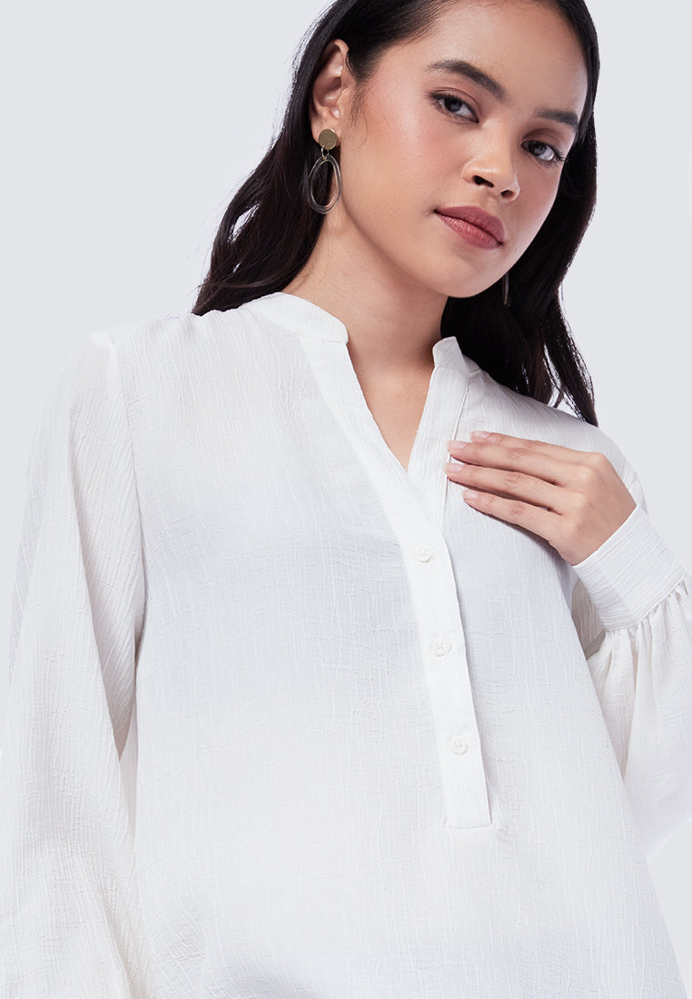 V-Neck Long Sleeve Tunic