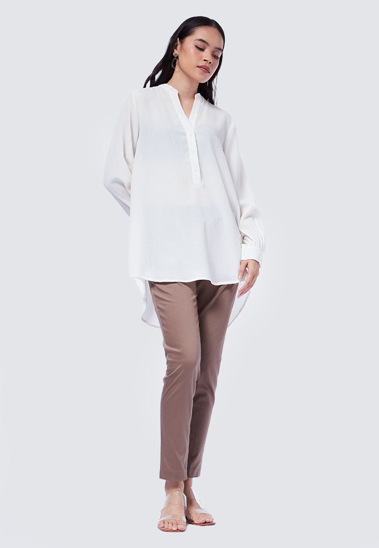 V-Neck Long Sleeve Tunic