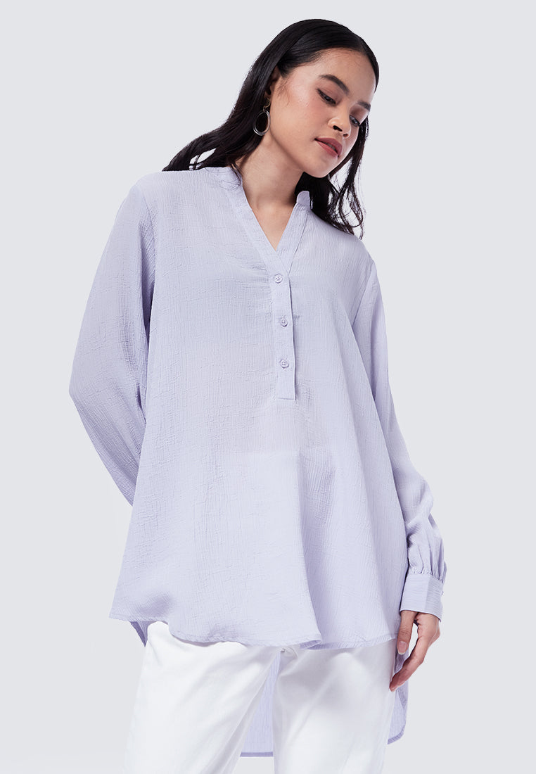 V-Neck Long Sleeve Tunic