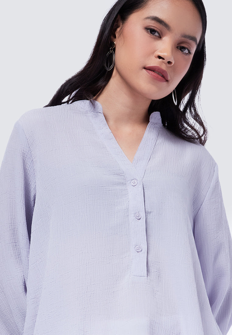 V-Neck Long Sleeve Tunic