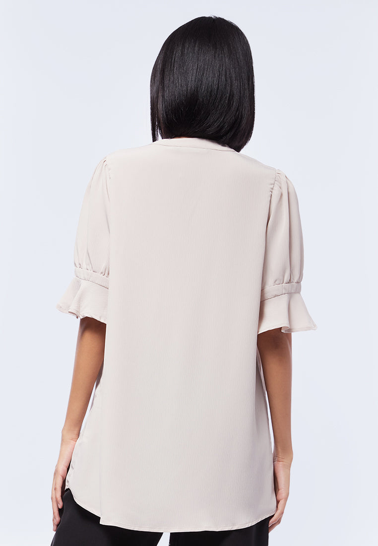 Bell Sleeve V-Neck Tunic