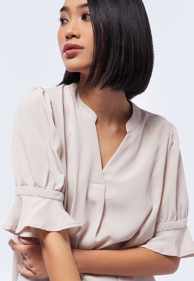 Bell Sleeve V-Neck Tunic