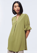 Bell Sleeve V-Neck Tunic