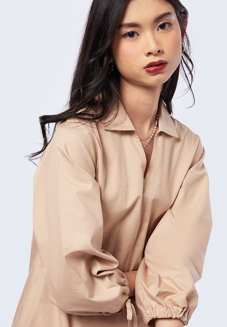 Drawstring Sleeve Tunic