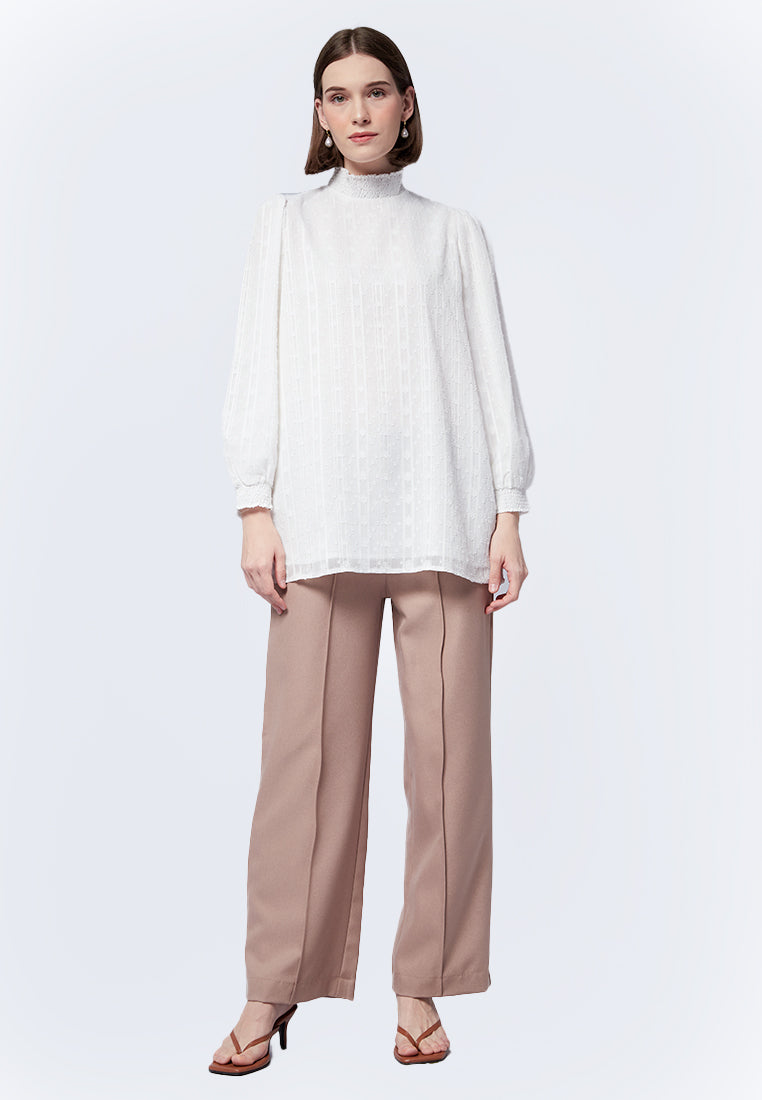 Long Sleeve Smocked Tunic