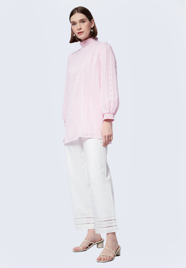 Long Sleeve Smocked Tunic