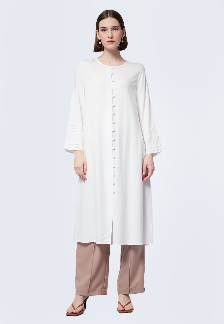 Flowy Button Up Kurta Tunic