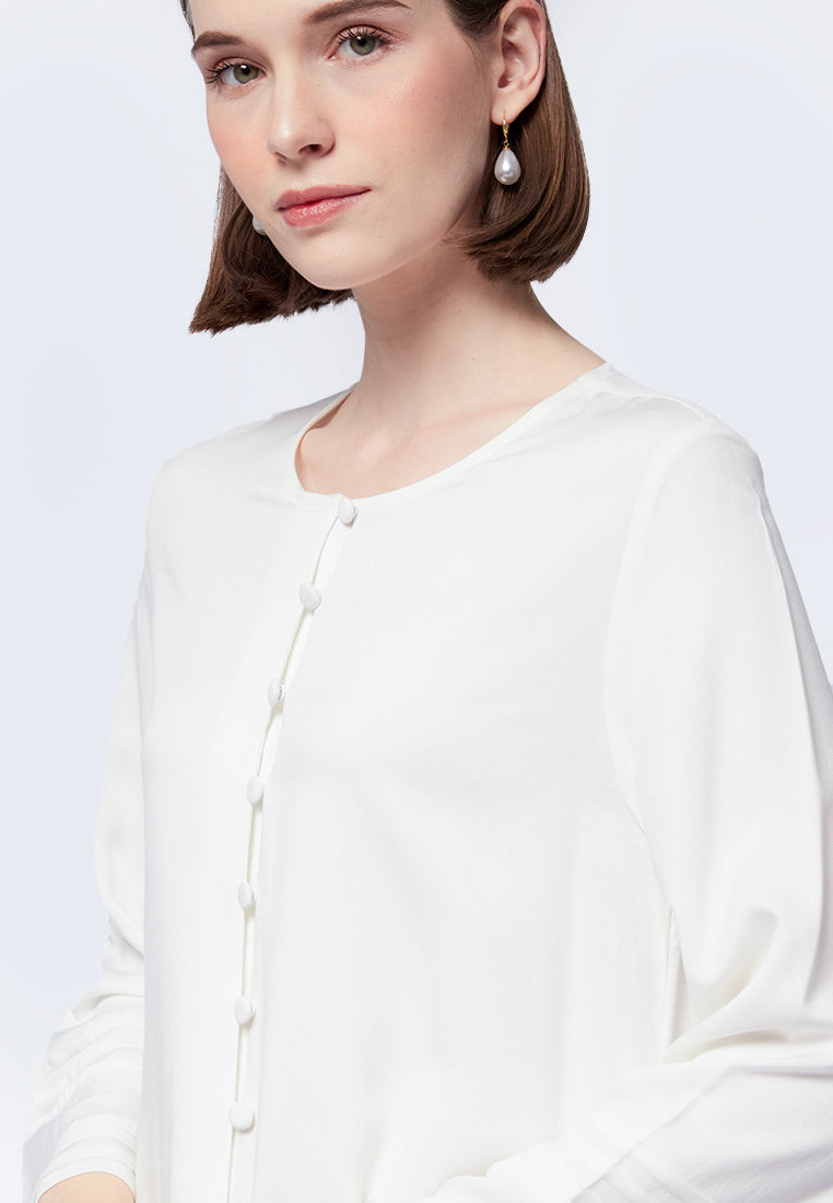 Flowy Button Up Kurta Tunic