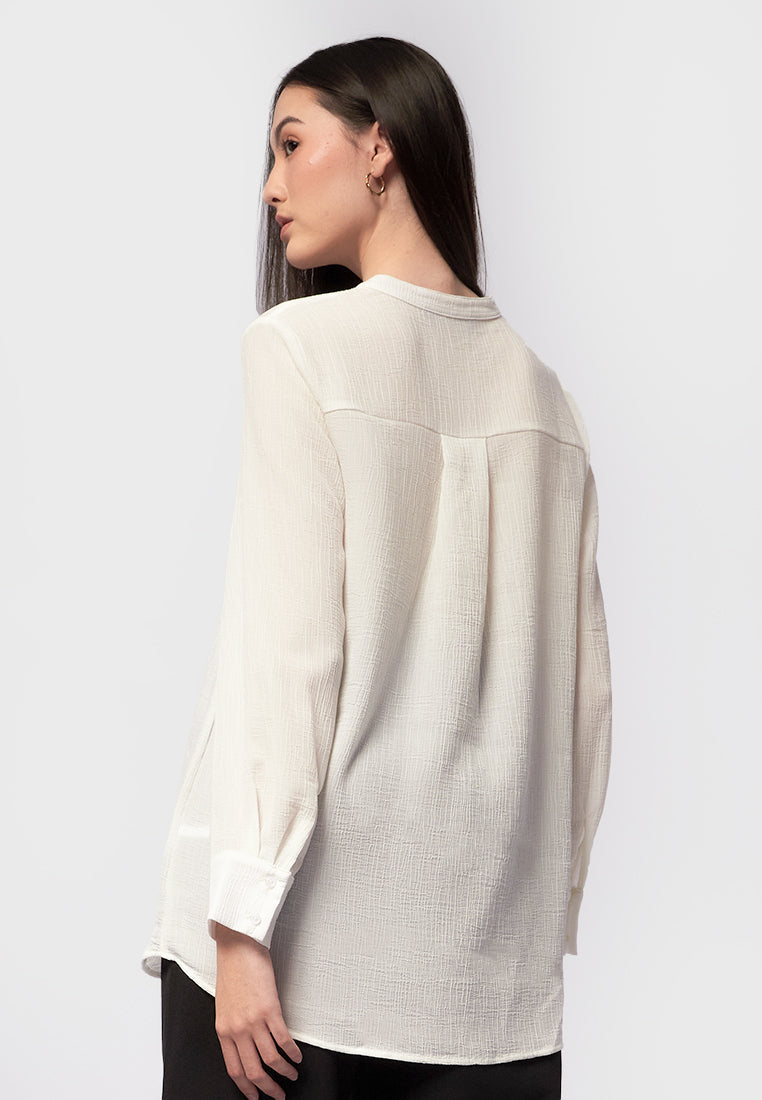 V-Neck Long Sleeve Tunic