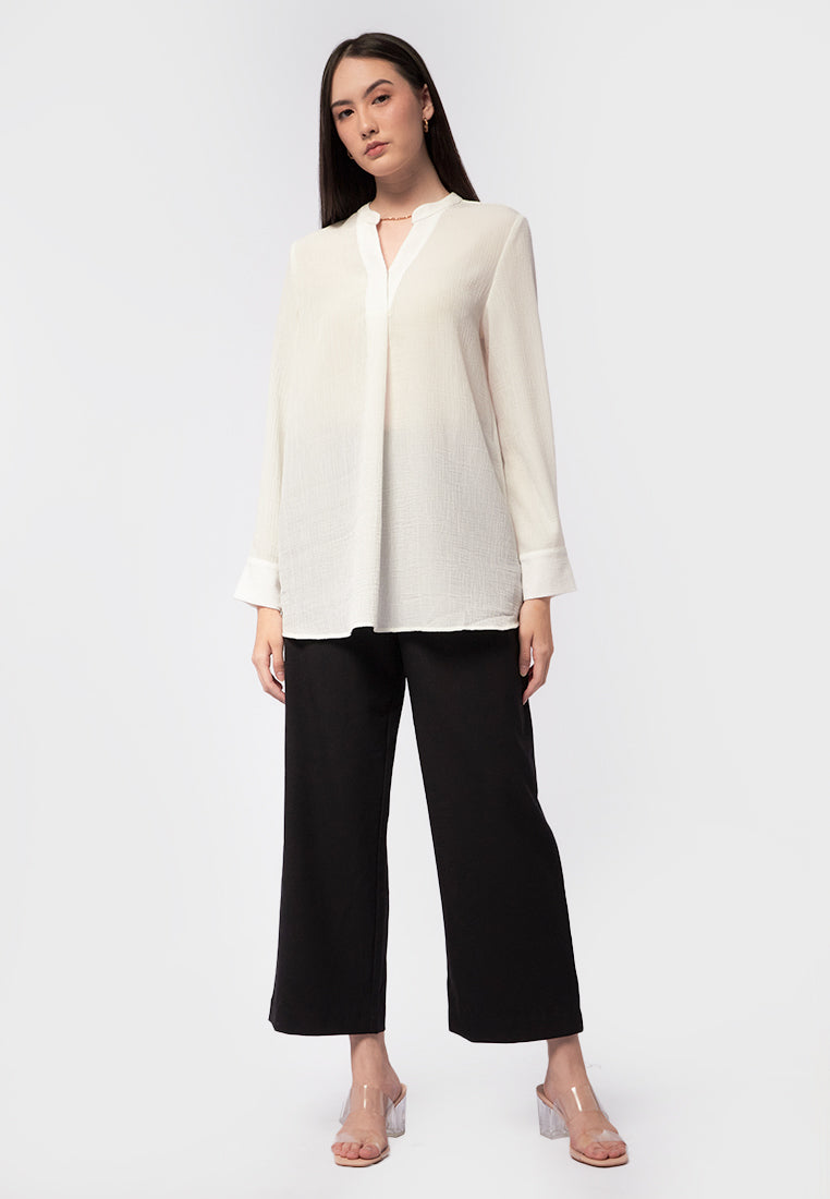 V-Neck Long Sleeve Tunic