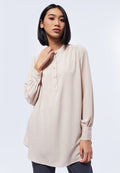 Gathered Long Sleeve Tunic