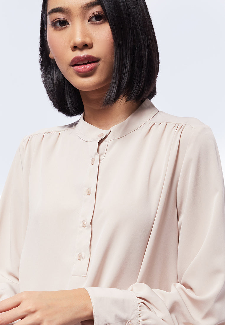Gathered Long Sleeve Tunic