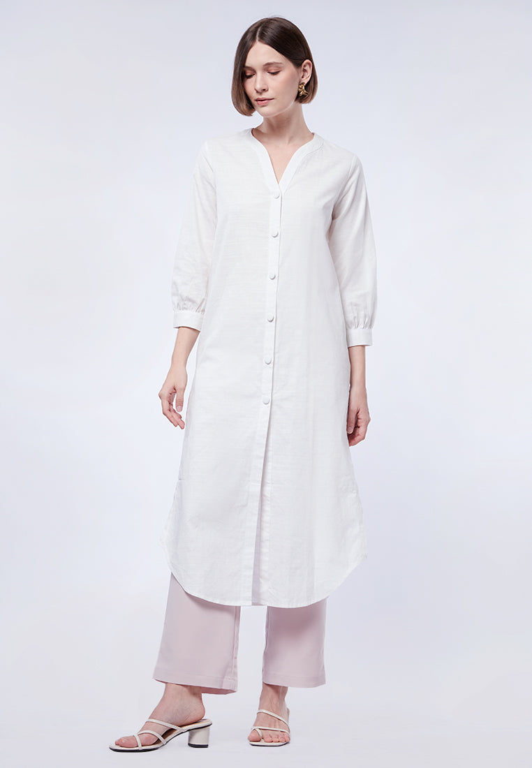 V-Neck Long Sleeve Tunic