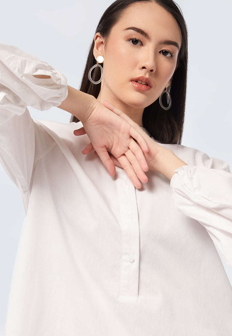 Basic Balloon Sleeve Tunic