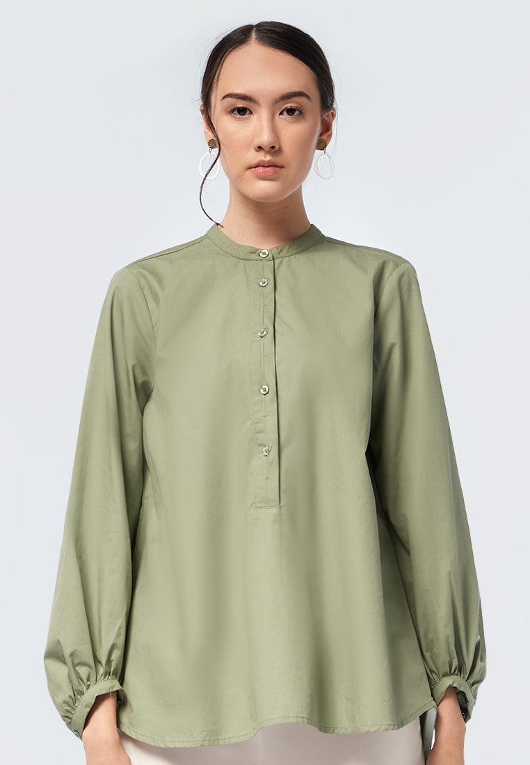 Basic Balloon Sleeve Tunic