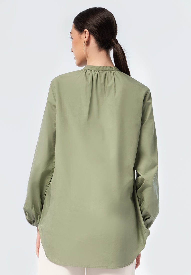 Basic Balloon Sleeve Tunic