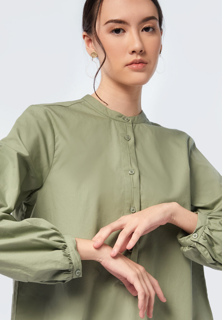 Basic Balloon Sleeve Tunic