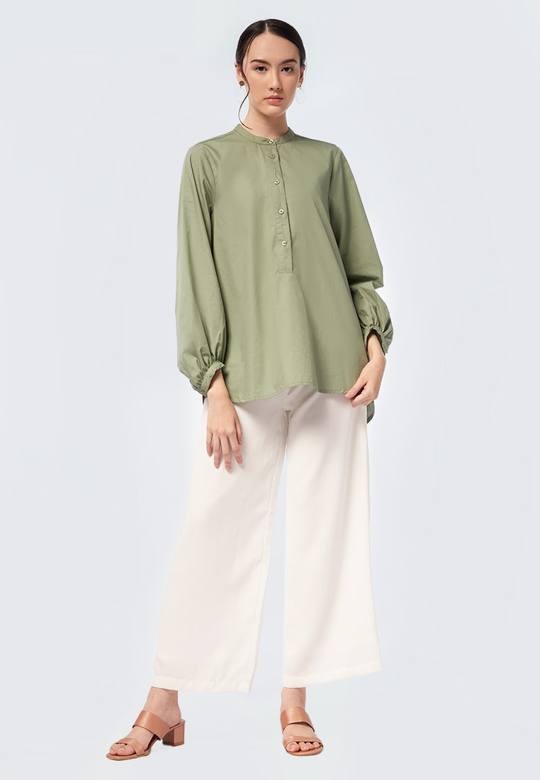 Basic Balloon Sleeve Tunic