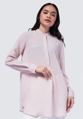 Mandarin Collar Long Sleeve Tunic