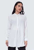 Mandarin Collar Long Sleeve Tunic