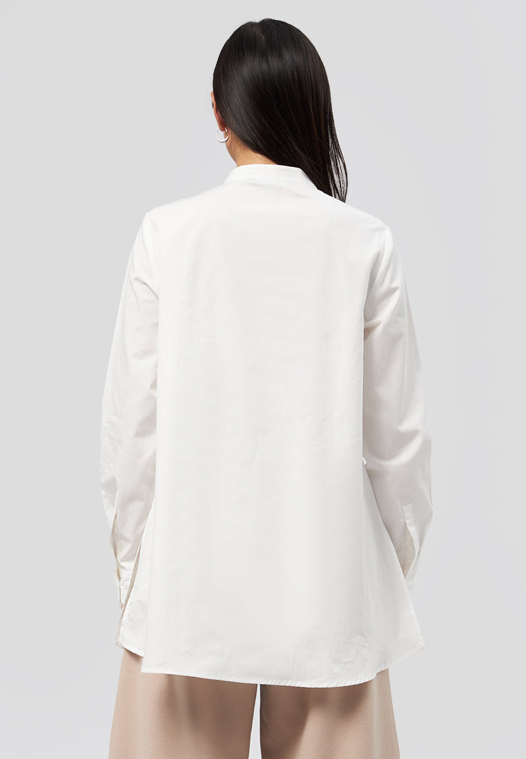 Long Sleeve Tunic Off White
