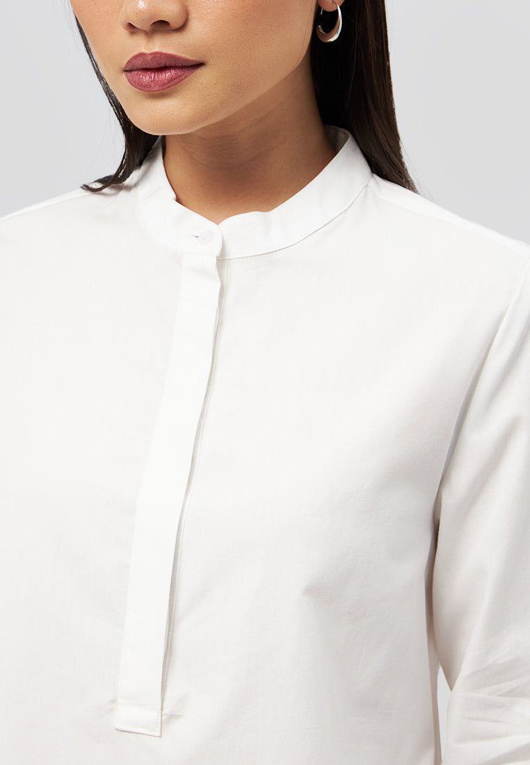 Long Sleeve Tunic Off White