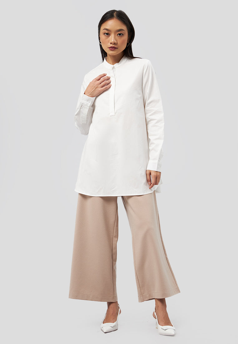 Long Sleeve Tunic Off White