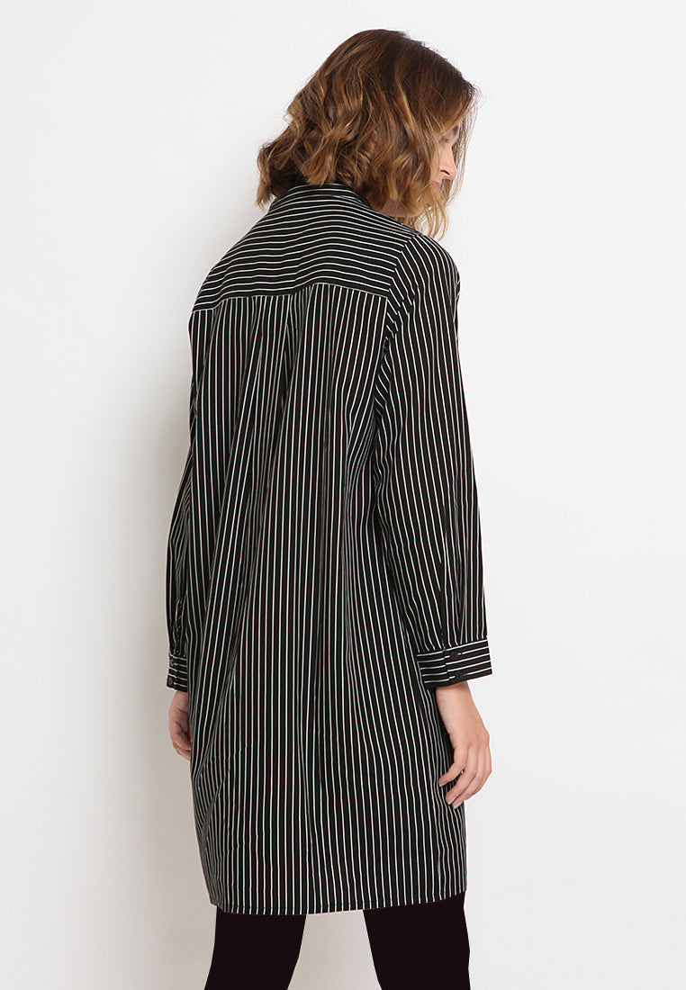 Long Sleeve Stripes Tunic