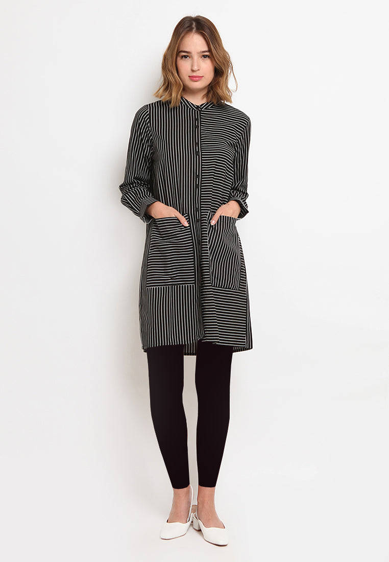 Long Sleeve Stripes Tunic