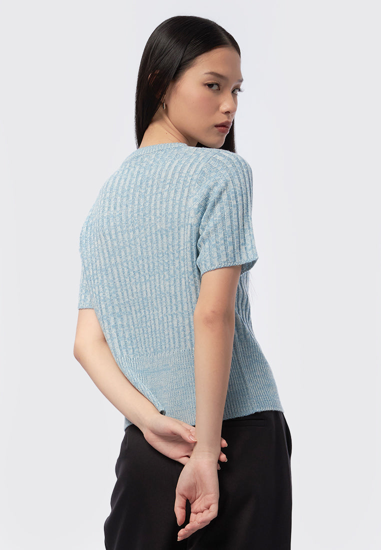 Short Sleeve Knit Top