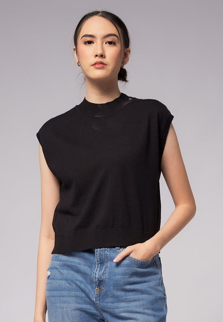 Knit Top with Button Details