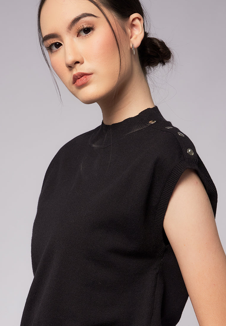Knit Top with Button Details