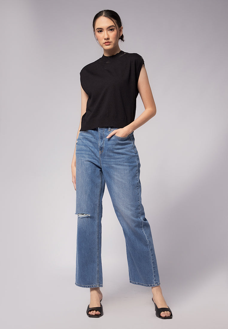 Knit Top with Button Details