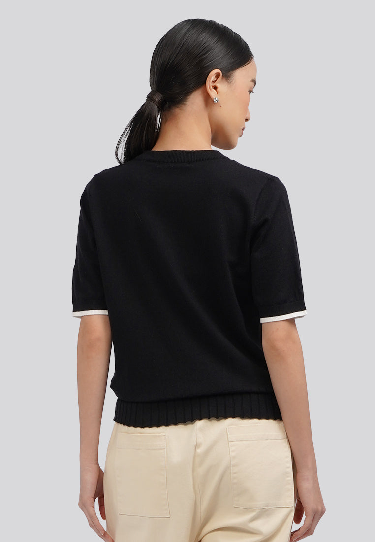 Short Sleeve Knit Top