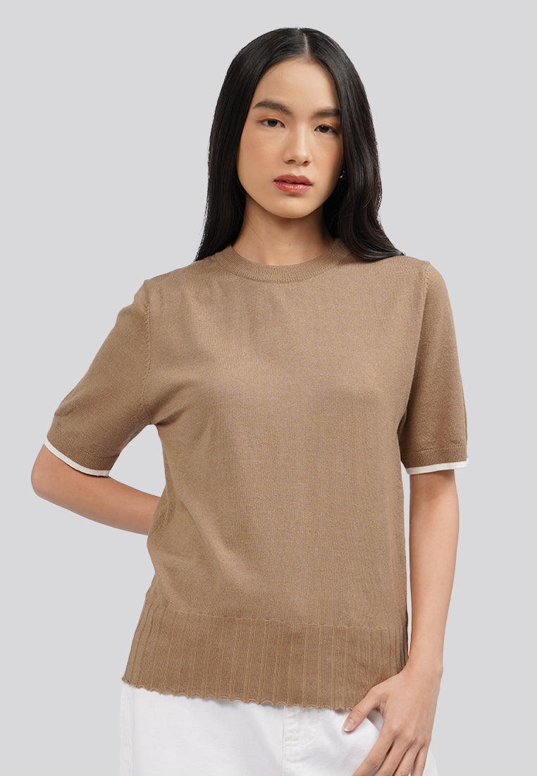 Short Sleeve Knit Top