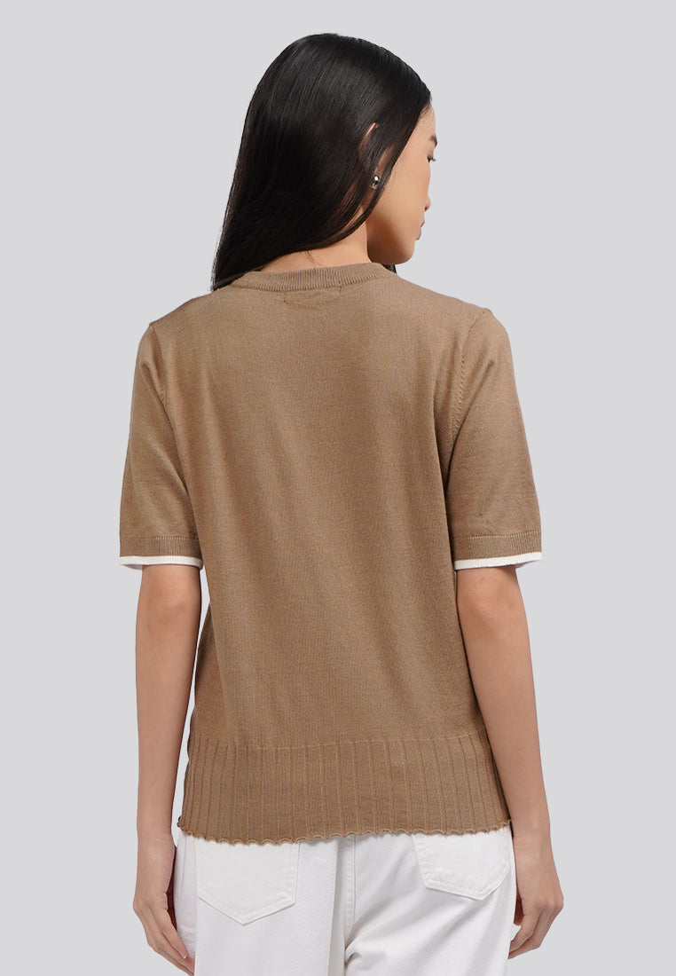 Short Sleeve Knit Top