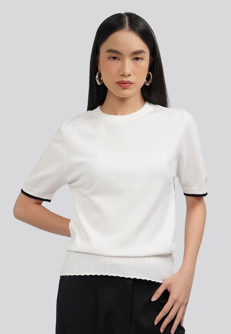 Short Sleeve Knit Top