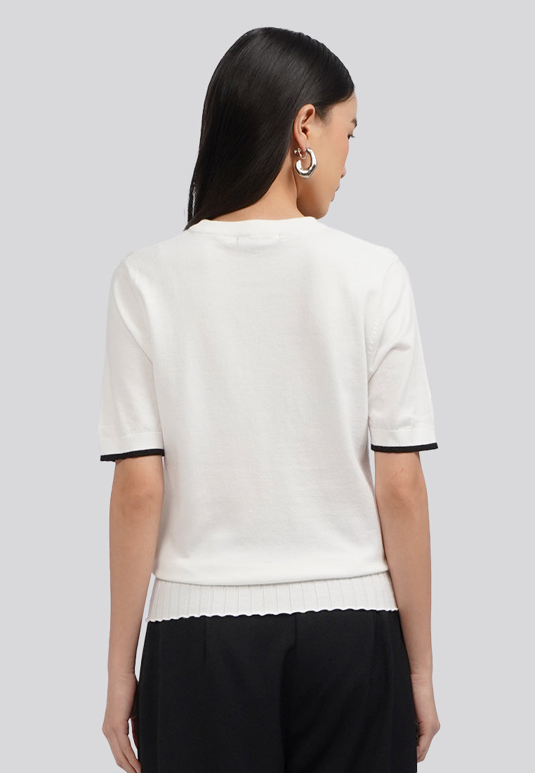 Short Sleeve Knit Top