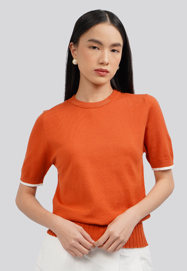 Short Sleeve Knit Top